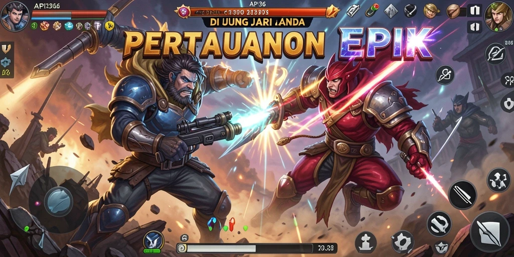Gameplay seru API36 dalam pertarungan Fighting yang intens.