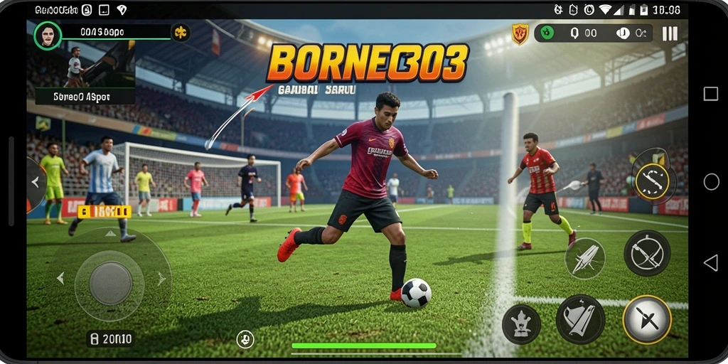Screenshot menampilkan aksi mendebarkan dalam BORNEO303.