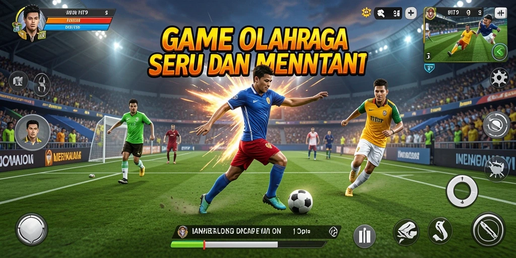 Tangkapan layar HIT9 menampilkan aksi olahraga yang penuh semangat.