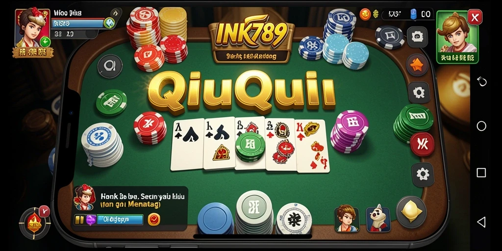 Tampilan menarik permainan QiuQiu INK789.