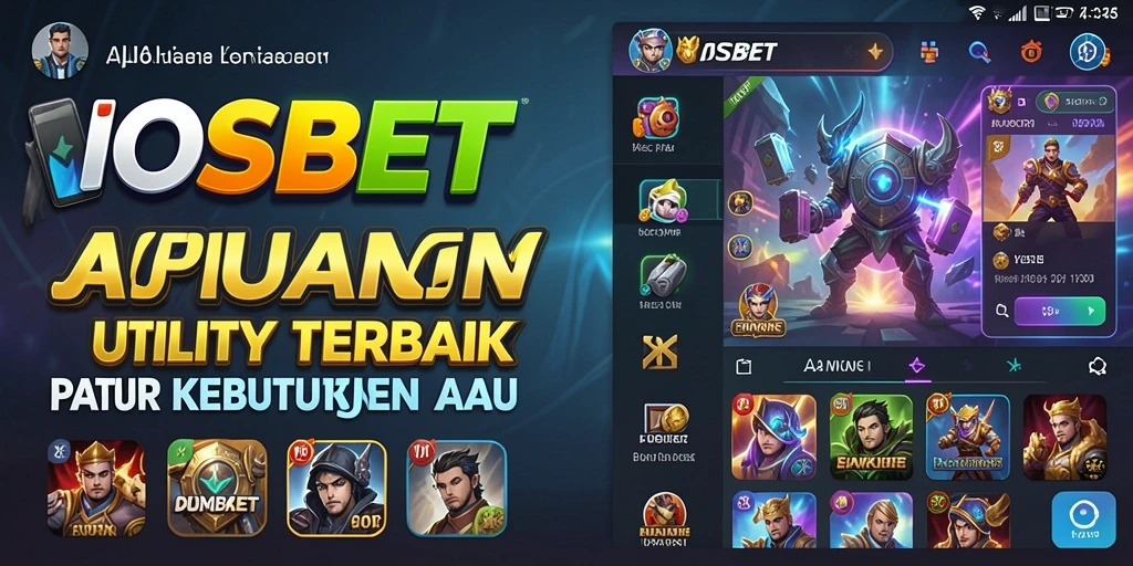 Tampilan antarmuka aplikasi IOSBET yang intuitif dan modern.