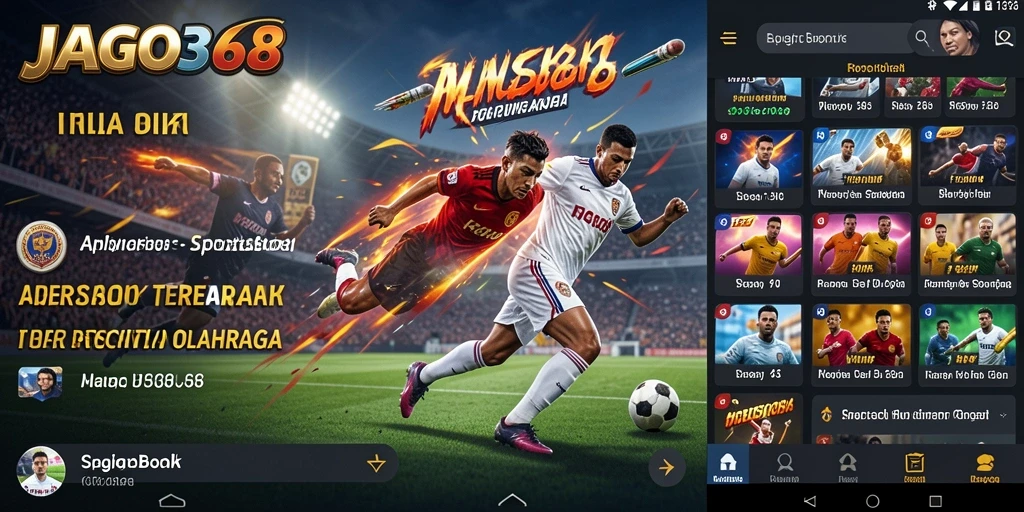 Screenshot gameplay JAGO368 dengan antarmuka Sportsbook yang menarik.