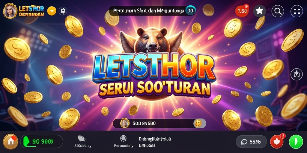 Screenshot gameplay LETSTHOR menampilkan keseruan permainan Slot.