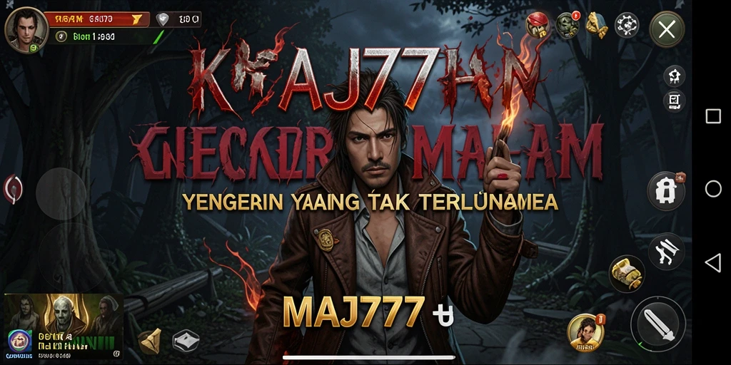 Screenshot menunjukkan momen menegangkan dari gameplay MAJ777.