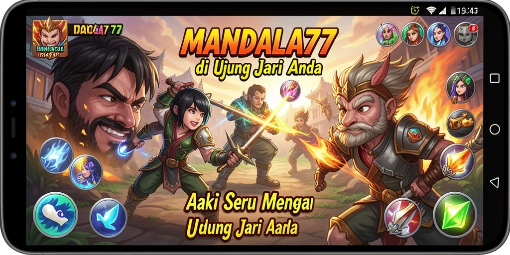 Tampilan gameplay MANDALA77 yang intens dan seru.