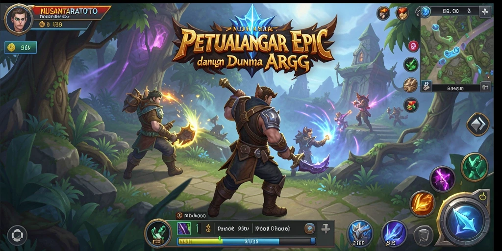 Tampilan gameplay yang seru dalam petualangan ARPG NUSANTARATOTO.
