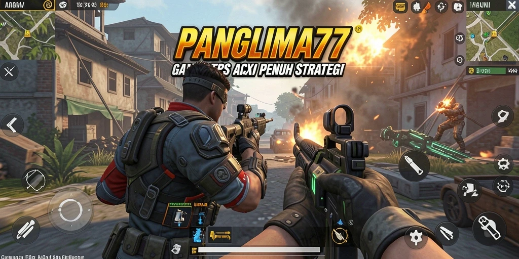 Tampilan gameplay seru dan aksi mendebarkan di PANGLIMA77.