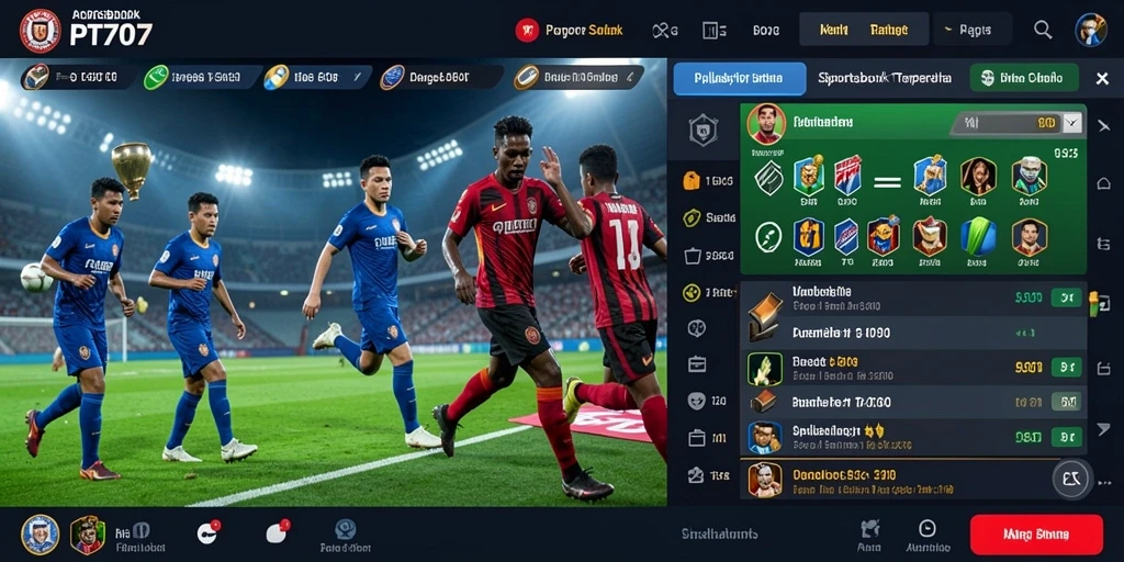 Tampilan menarik dari gameplay Sportsbook di PT707.