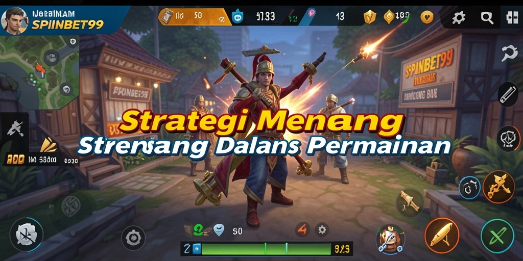 Tangkapan layar SPINBET99 menampilkan aksi strategi yang mendebarkan.