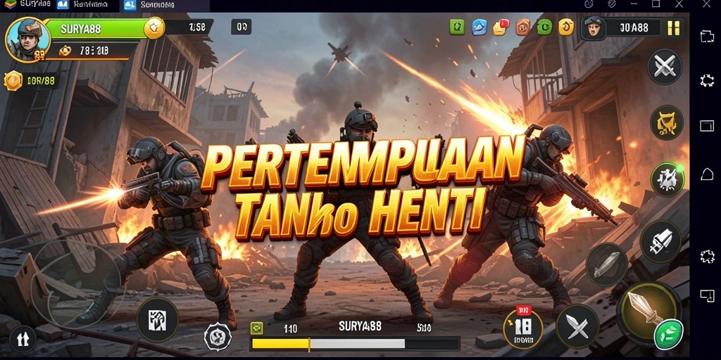 Tampilan gameplay SURYA88 yang penuh aksi dan seru.