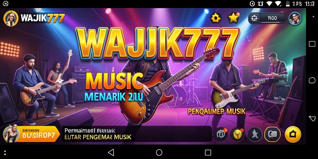 Tampilan gameplay seru dari WAJIK777 dengan berbagai pilihan lagu.