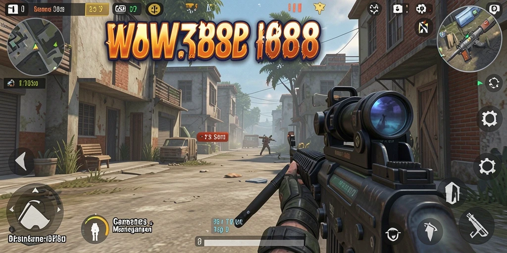 Tampilan gameplay menegangkan dan penuh aksi di WOW388.