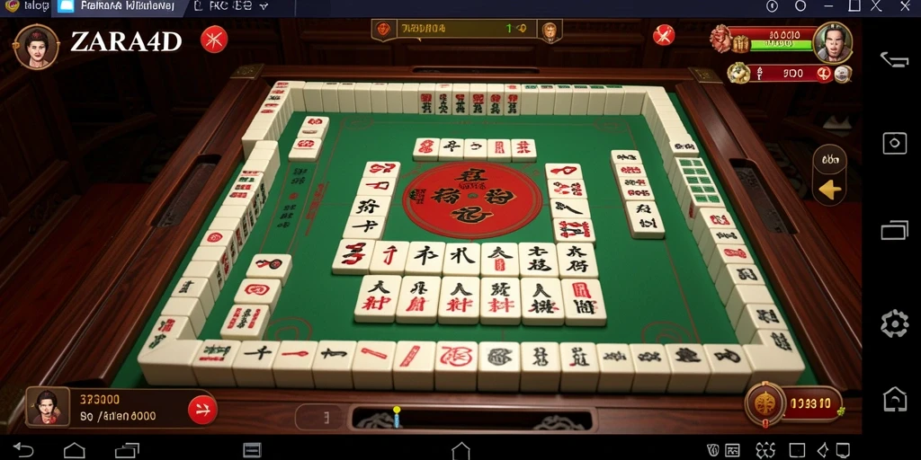 Screenshot ZARA4D menampilkan gameplay Mahjong yang seru dan menantang.